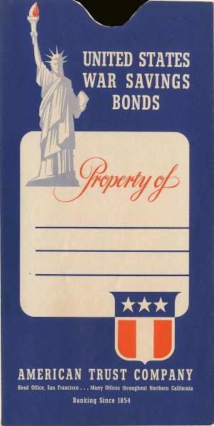 United States War Savings Bonds Envelope